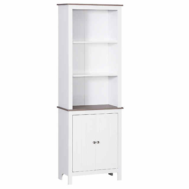 https://s7.orientaltrading.com/is/image/OrientalTrading/PDP_VIEWER_IMAGE_MOBILE$&$NOWA/homcom-69-freestanding-storage-cabinet-bathroom-linen-tower-kitchen-cupboard-buffet-cabinet-bookcase-with-double-door-3-tier-shelf-for-home-office-white~14219361-a01$NOWA$
