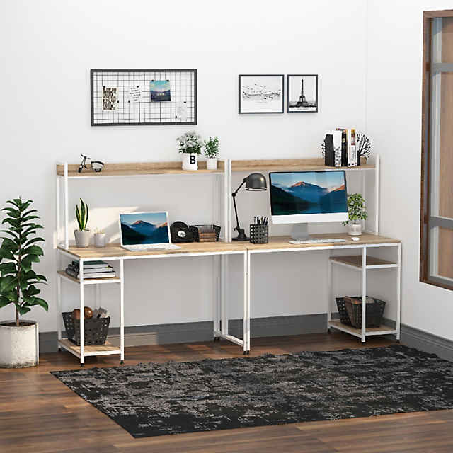 https://s7.orientaltrading.com/is/image/OrientalTrading/PDP_VIEWER_IMAGE_MOBILE$&$NOWA/homcom-94in-industrial-double-computer-desk-with-hutch-and-storage-shelves-extra-long-home-office-writing-table-2-person-workstation-cpu-stand-oak-wood-grain~14225346-a01$NOWA$