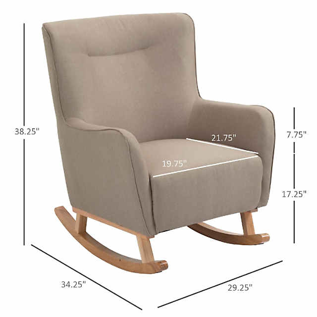 HOMCOM Modern Velvet-Touch Fabric Accent Chair Leisure Club Chair