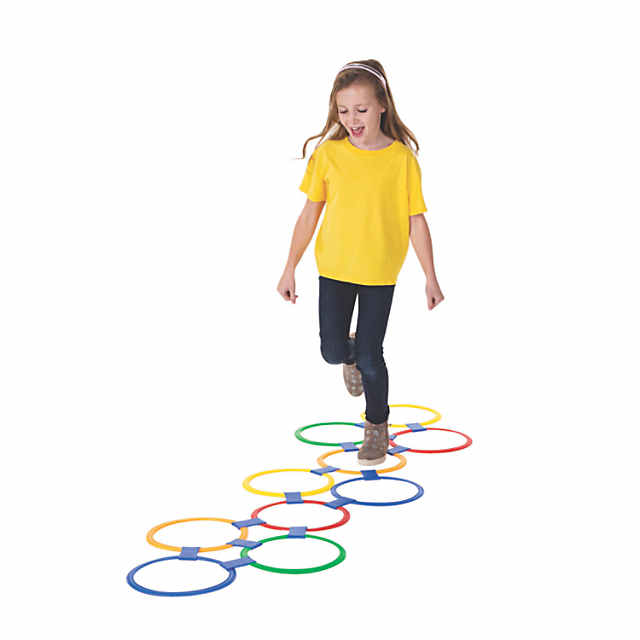 Hopscotch Ring Game Jogo De Amarelinha Para Crianças, Brinquedos Criativos  Do Divertimento Interior E Ao Ar Livre, 10 Voltas 10 Fivelas (Color :  10pcs, Size : 28cm) : : Brinquedos e Jogos