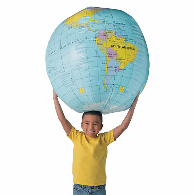 Fun Express World Globe and Map Key Chains (Bulk 144 pieces)