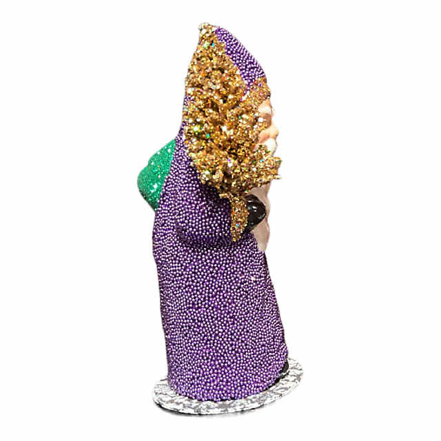 80-0-LV Lavender Beaded Big Ear Bunny Ino Schaller Paper Mache