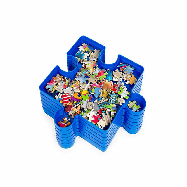 Jigsaw Puzzle Plastic Sorting Trays, Set of 6