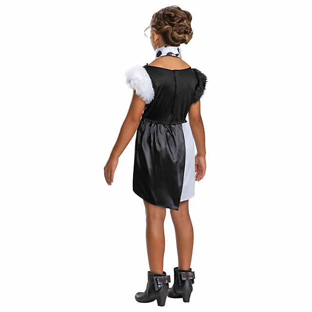 Girls Cruella Costume Dress 
