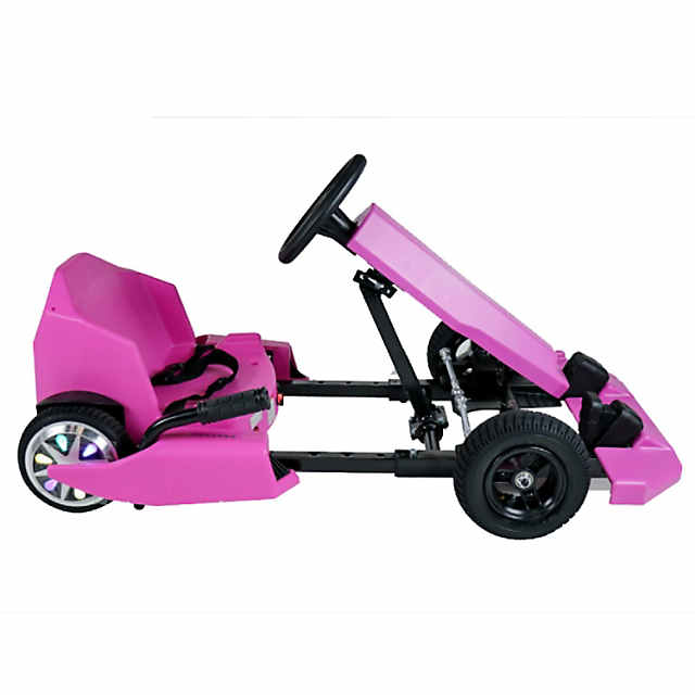 KingToys Pink 36V Go Kart Adjustable Seat Goes Up To 22KM Per Hour