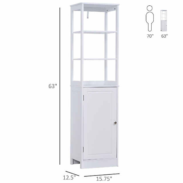 https://s7.orientaltrading.com/is/image/OrientalTrading/PDP_VIEWER_IMAGE_MOBILE$&$NOWA/kleankin-tall-bathroom-storage-cabinet-freestanding-linen-tower-with-3-tier-open-shelf-and-cupboard-slim-floor-organizer-white~14218198-a01$NOWA$