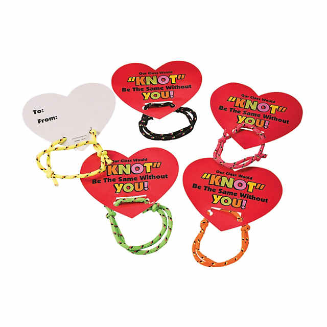 Knot Bracelets With Valentine S Day Cards