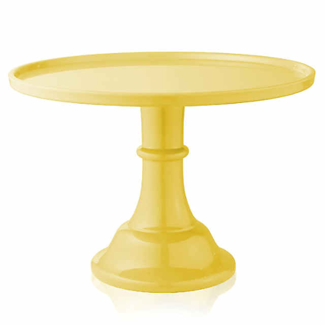 Last Confection Round Cake Stand in Yellow, 11 Melamine Dessert Table  Display for Birthdays, Holidays, Weddings