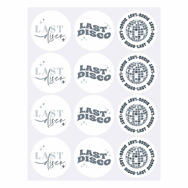 35x Disco Ball Stickers, Party Stickers, Dance Party Stickers, Party Favours