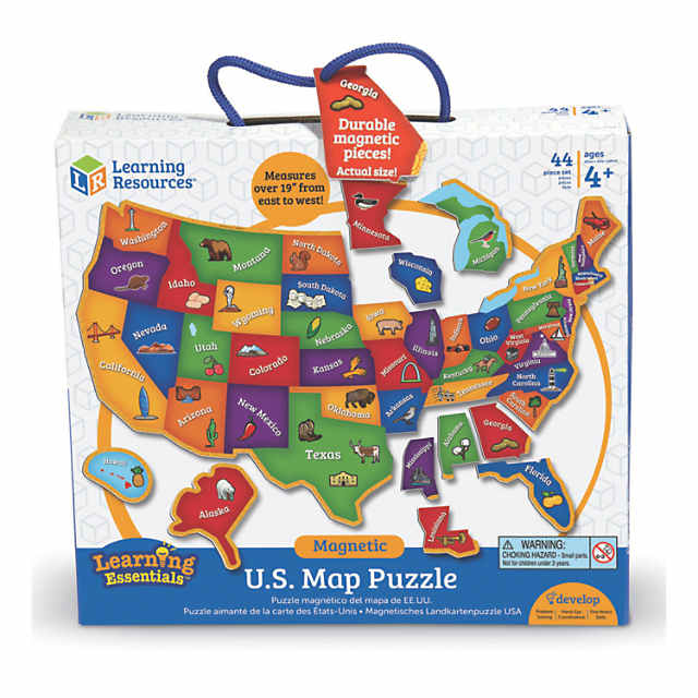 Learning Resources®: Magnetic U.S. Map Jigsaw Puzzle, 44 Pieces 