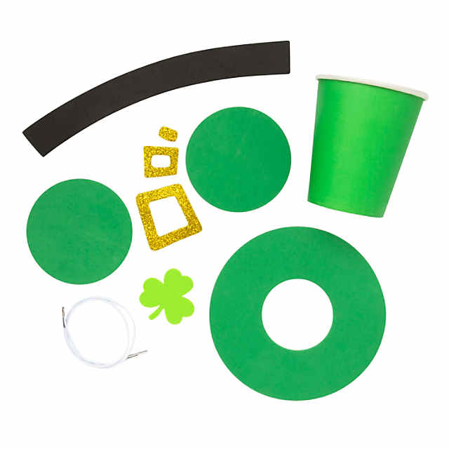 Mini Leprechaun Hat DIY - how to make a paper cup hat - Mini Top