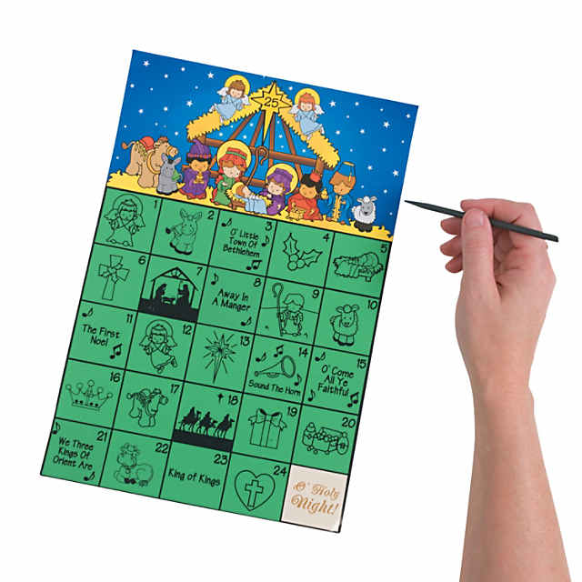 Color Your Own Nativity Flip Books - Makes 12