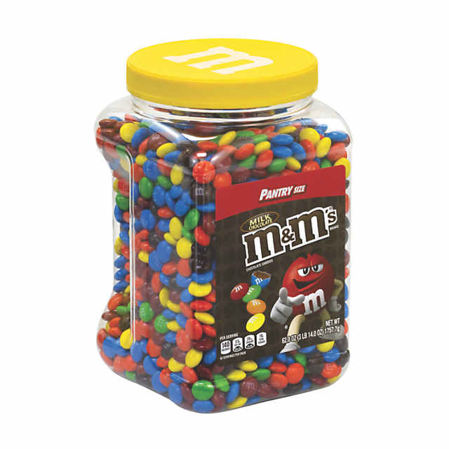 M&M's Milk Chocolate Candies Jar, 62 oz