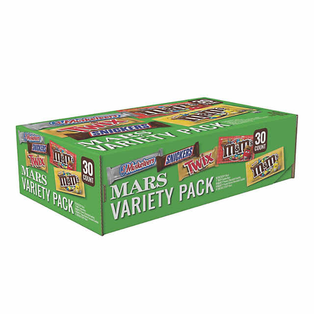 M&M's, Skittles and More Candy Bars, Variety Pack, Full Size, 30-count