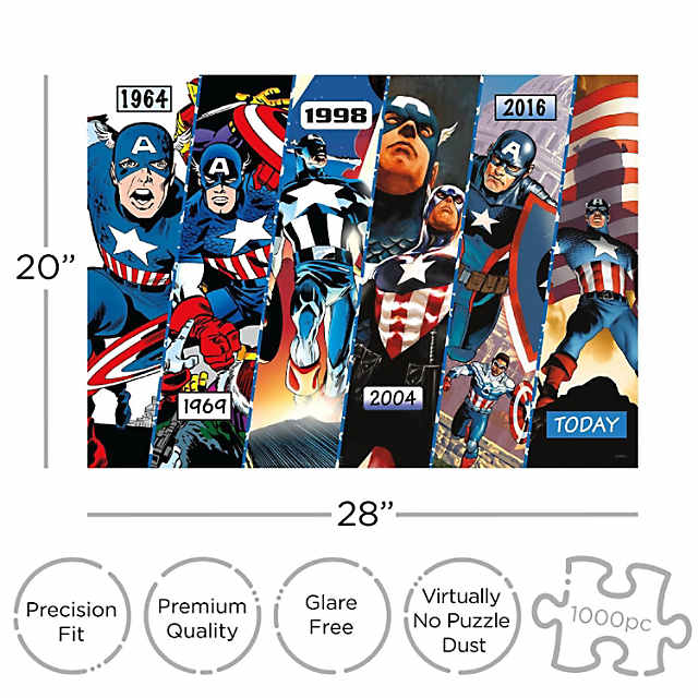 Marvel Captain America Timeline 1000 Piece Jigsaw Puzzle