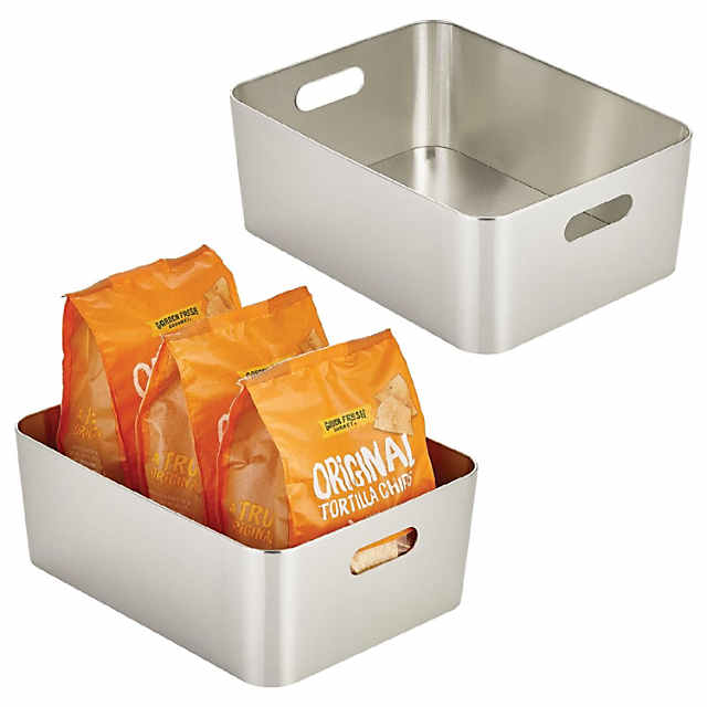 https://s7.orientaltrading.com/is/image/OrientalTrading/PDP_VIEWER_IMAGE_MOBILE$&$NOWA/mdesign-large-metal-kitchen-storage-container-bin-handles-2-pk-brushed-chrome~14366473-a01$NOWA$