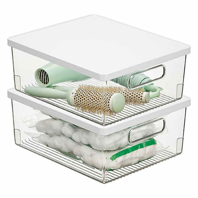 https://s7.orientaltrading.com/is/image/OrientalTrading/PDP_VIEWER_IMAGE_MOBILE$&$NOWA/mdesign-large-plastic-bathroom-storage-bin-box-handles-lid-2-pack-clear-white~14367300-a01$NOWA$