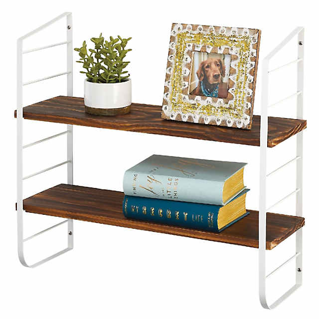 Wood Storage Shelf - 2 Tier