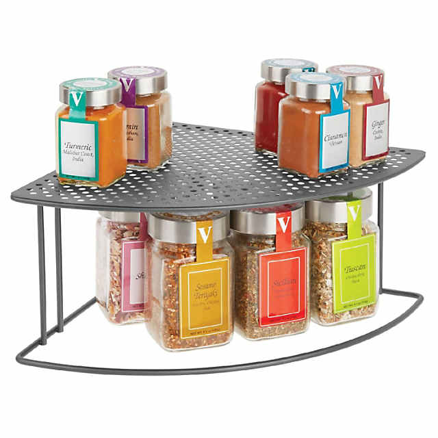 Kitchen Storage Shelves Metal Storage Spice Rack Organizer Corner