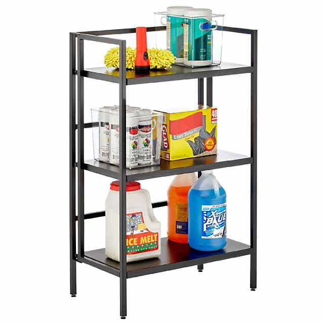 Plastic Shelf Storage Shelving Unit, 3 Tier Storage Organizer Rack