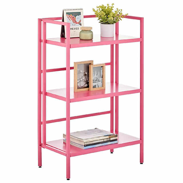 https://s7.orientaltrading.com/is/image/OrientalTrading/PDP_VIEWER_IMAGE_MOBILE$&$NOWA/mdesign-modern-industrial-folding-3-tier-steel-organizer-shelf-rack-rose-pink~14238479-a01$NOWA$