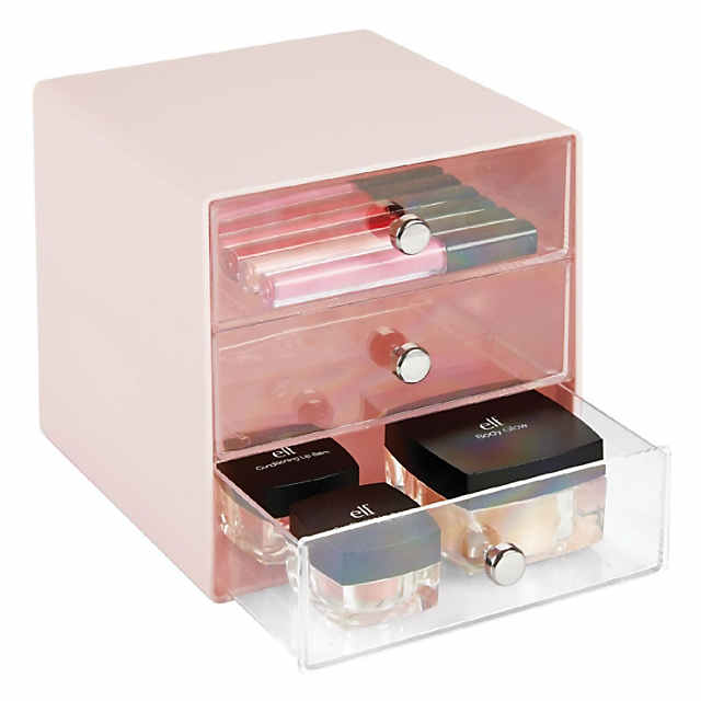 https://s7.orientaltrading.com/is/image/OrientalTrading/PDP_VIEWER_IMAGE_MOBILE$&$NOWA/mdesign-plastic-3-drawer-cosmetic-organizer-for-bathroom-vanity-lt--pink-clear~14243458-a01$NOWA$