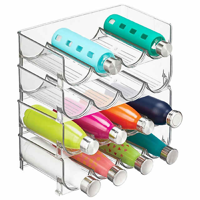 Transparent Water Bottle Organizer Stackable Bottle Storage Holder