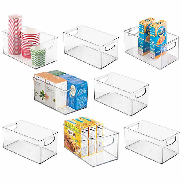  mDesign Plastic Pantry Organization and Storage Bin w