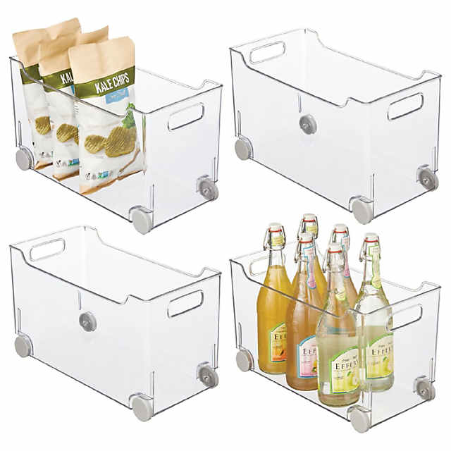 https://s7.orientaltrading.com/is/image/OrientalTrading/PDP_VIEWER_IMAGE_MOBILE$&$NOWA/mdesign-plastic-kitchen-storage-bin-rolling-wheels-handles-4-pack-clear-gray~14366360-a01$NOWA$