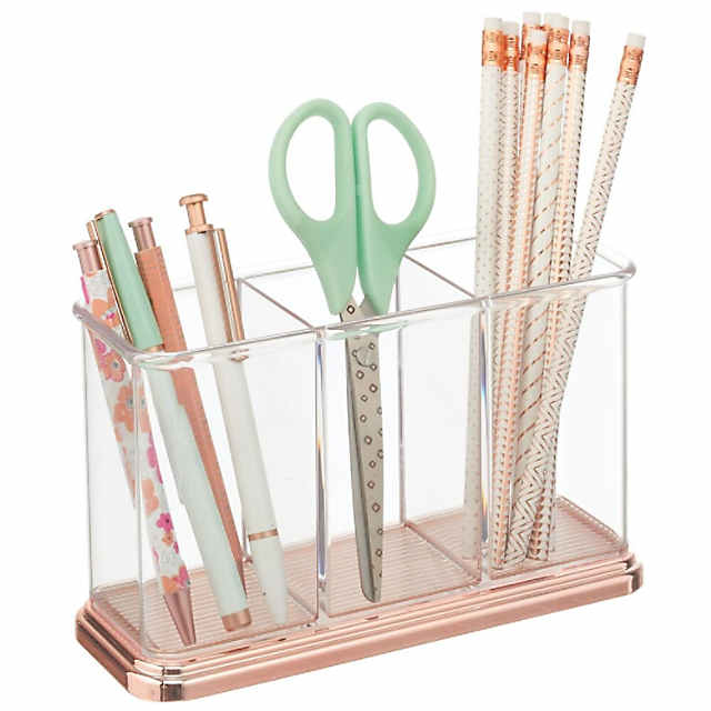 Wrapables Pen Organizer with 4 Compartments Desk Storage Organizer