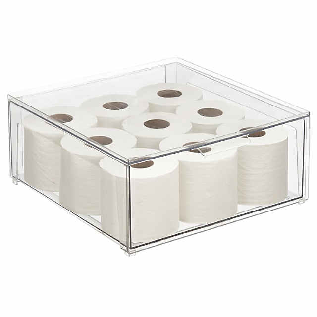 https://s7.orientaltrading.com/is/image/OrientalTrading/PDP_VIEWER_IMAGE_MOBILE$&$NOWA/mdesign-plastic-stackable-bathroom-storage-organizer-with-pull-out-drawer-clear~14409328-a01$NOWA$