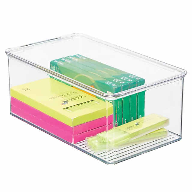 https://s7.orientaltrading.com/is/image/OrientalTrading/PDP_VIEWER_IMAGE_MOBILE$&$NOWA/mdesign-plastic-stackable-office-storage-organizer-box-with-hinge-lid-clear~14366847-a01$NOWA$