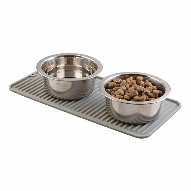 1pc Waterproof Silicone Pet Food Mat For Dog Water Bowl And