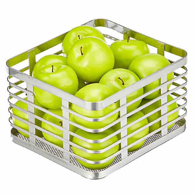 Oceanstar Stackable Metal Wire Storage Basket Set for Pantry, Countert