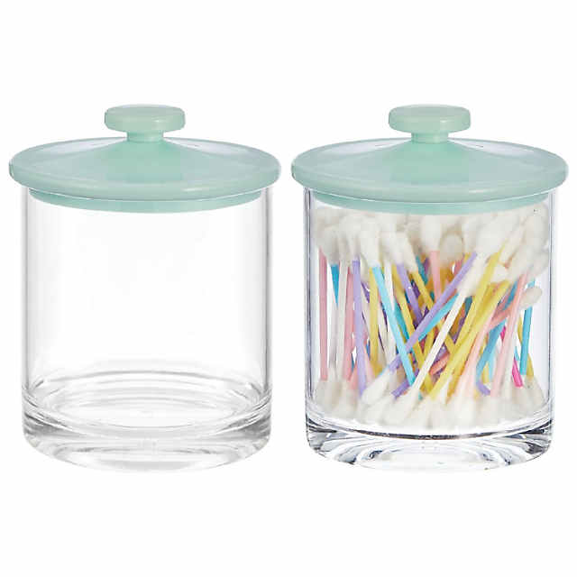 Small Glass Apothecary Candy Jar - Cylinder With Lid