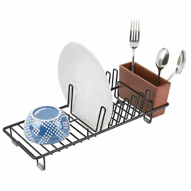 https://s7.orientaltrading.com/is/image/OrientalTrading/PDP_VIEWER_IMAGE_MOBILE$&$NOWA/mdesign-steel-compact-dish-drainer-rack-with-bamboo-cutlery-caddy-black-cherry~14238301-a01$NOWA$