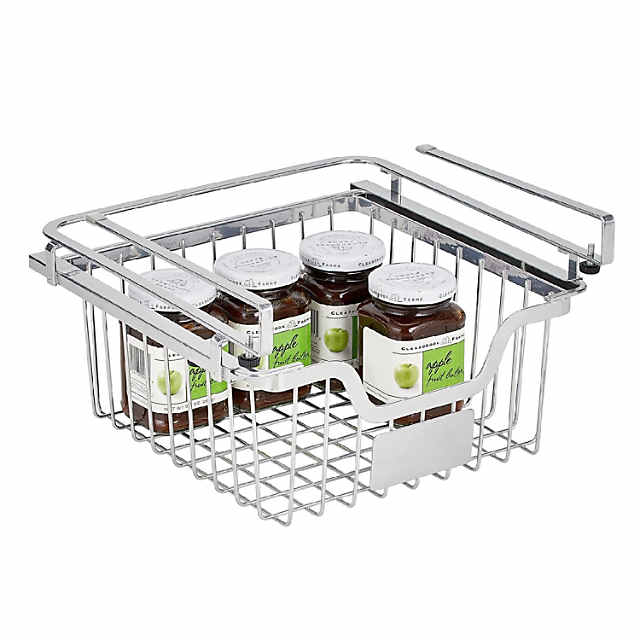 https://s7.orientaltrading.com/is/image/OrientalTrading/PDP_VIEWER_IMAGE_MOBILE$&$NOWA/mdesign-under-shelf-organizer-for-cabinet-hanging-storage-basket-chrome~14366988-a01$NOWA$