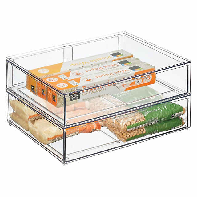 Clear Large Locking Storage Bins with Lids- 3 Pc.