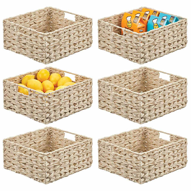 https://s7.orientaltrading.com/is/image/OrientalTrading/PDP_VIEWER_IMAGE_MOBILE$&$NOWA/mdesign-woven-farmhouse-kitchen-pantry-storage-basket-box-6-pack-cream-beige~14366815-a01$NOWA$