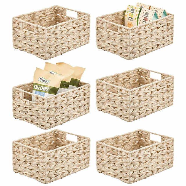 https://s7.orientaltrading.com/is/image/OrientalTrading/PDP_VIEWER_IMAGE_MOBILE$&$NOWA/mdesign-woven-farmhouse-kitchen-pantry-storage-basket-box-6-pack-cream-beige~14366842-a01$NOWA$