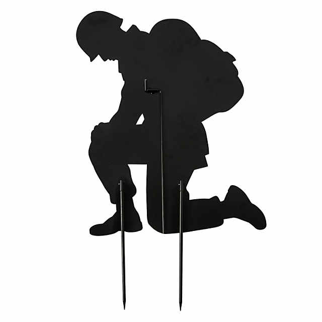 soldier silhouette kneeling