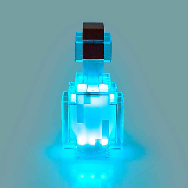 Mine-crafts Torch Miner's Lamp Potion Bottle Model Toy Touch Night Light  mine-crafts torch miner's lamp potion - AliExpress