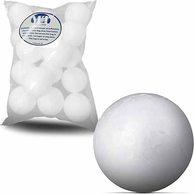 Styrofoam, 1.5 Balls, 12 Per Pack, 6 Packs