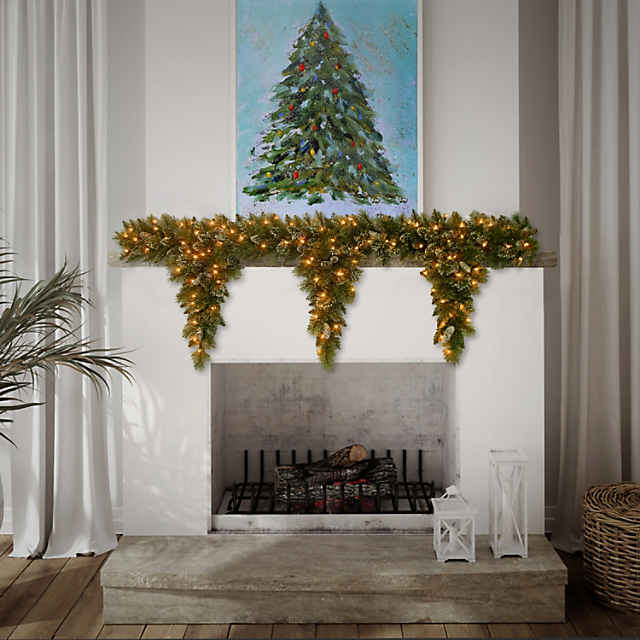 Straw Christmas Tree Garland - 6 Feet 