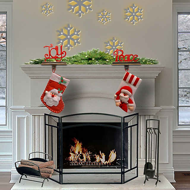 Stocking Holder Mantle 8 Christmas Decorations 