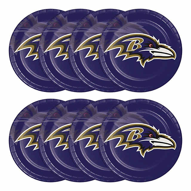 Baltimore Ravens Game Day Party Supplies Kit for 8 Guests