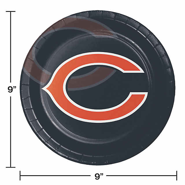 24ct NFL Chicago Bears Paper Dessert Plates Blue