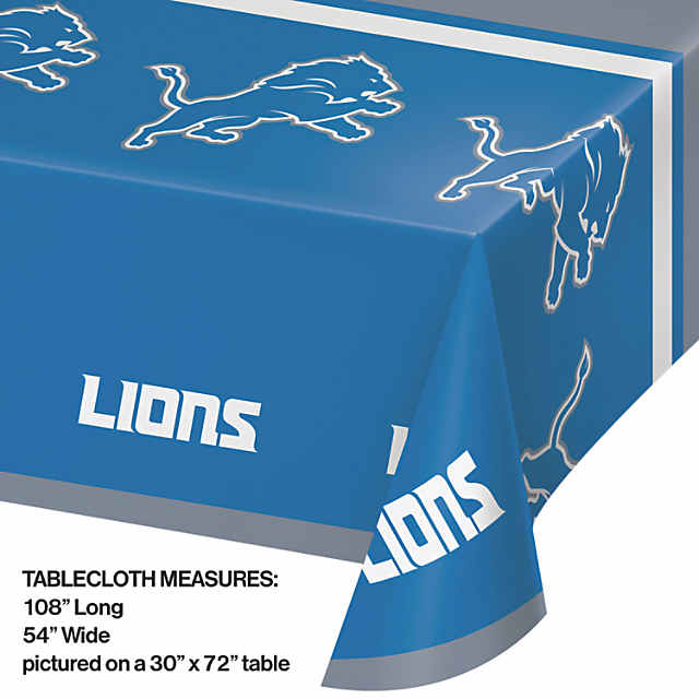 Nfl Detroit Lions Plastic Tablecloths 3 Count