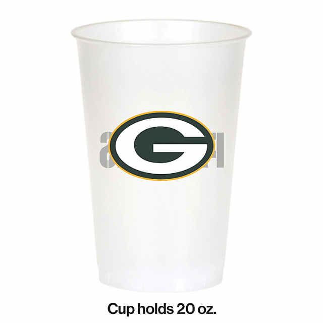 Green Bay Packers Helmet Cup 32oz Plastic with Straw