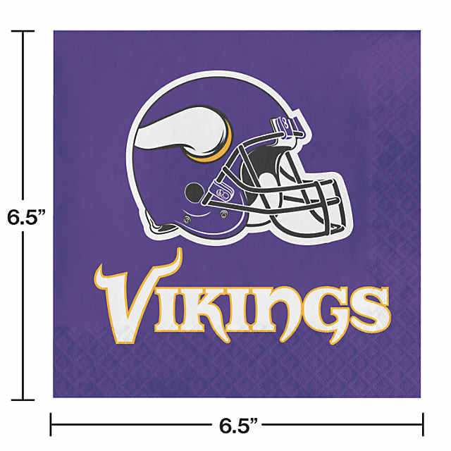 48ct Minnesota Vikings Football Napkins : Target